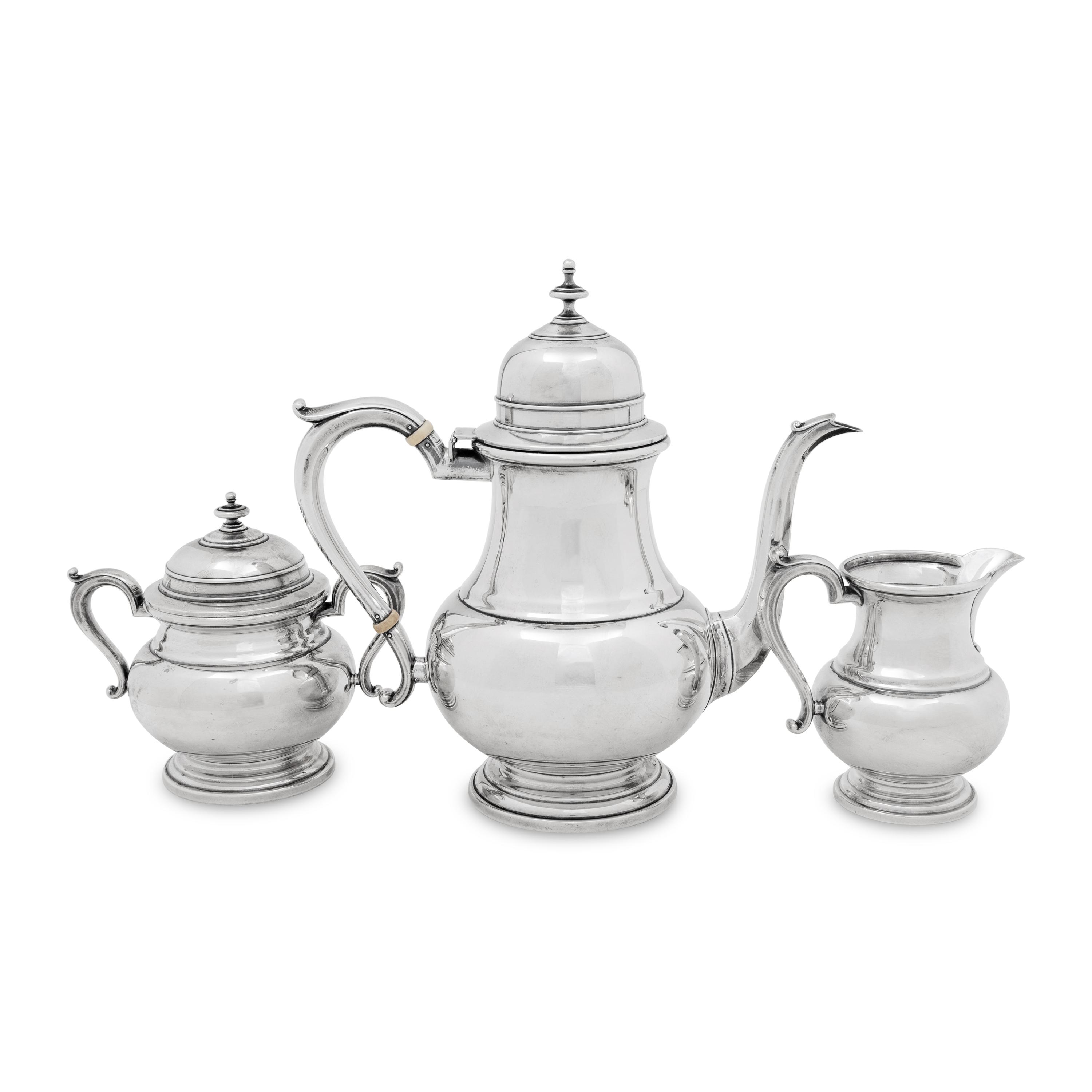 An American Silver Three-Piece Coffee Service