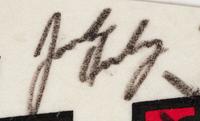 A 1988-89 Chicago Bulls Team Signed Autograph Pennant Including Michael Jordan (Beckett Authentication Services BAS Certified),