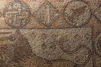 A Late Roman Stone Mosaic of a Lion Hunting Prey