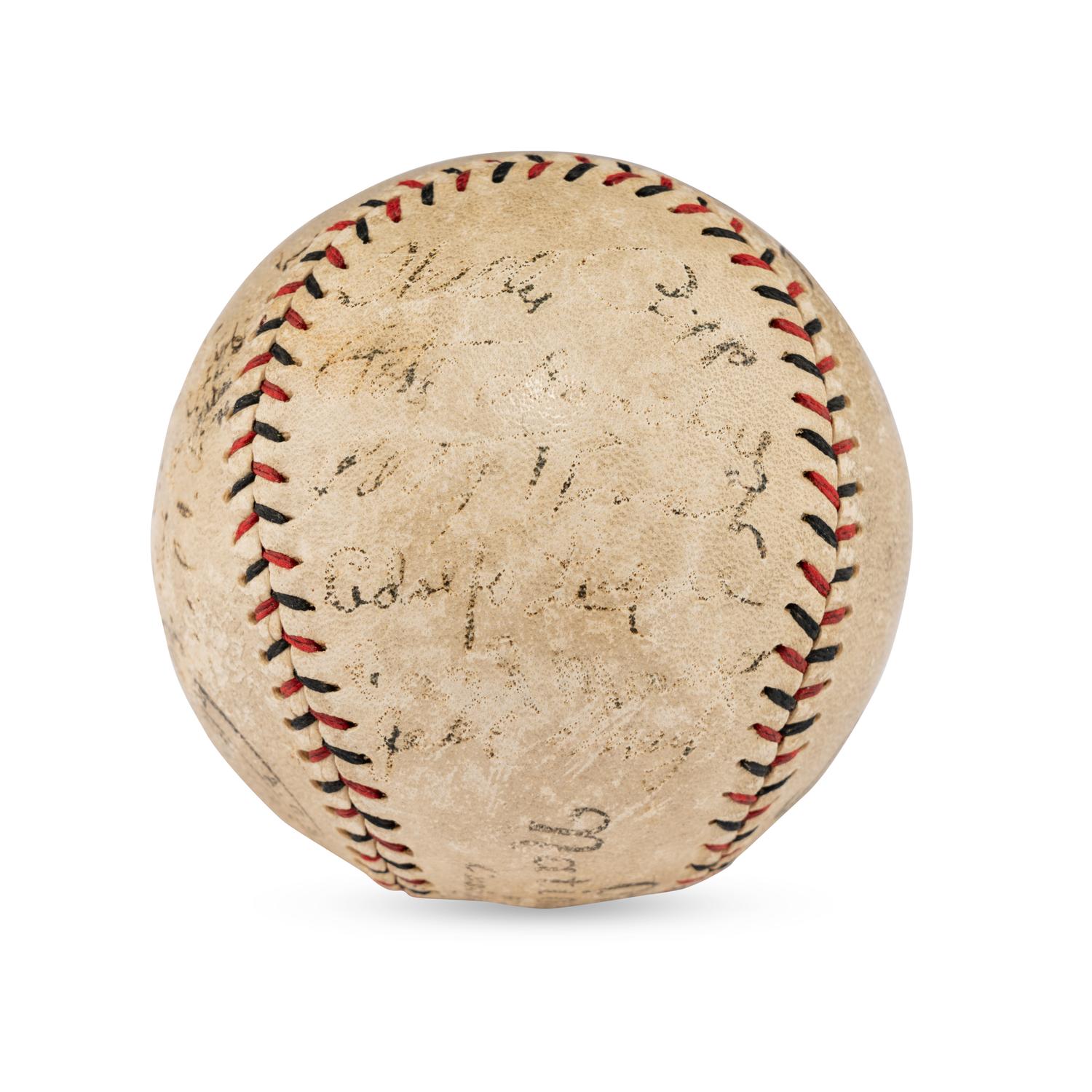 A 1923 Cincinnati Reds Team Signed Autograph Baseball (Beckett Authentication Services Letter of Authenticity)