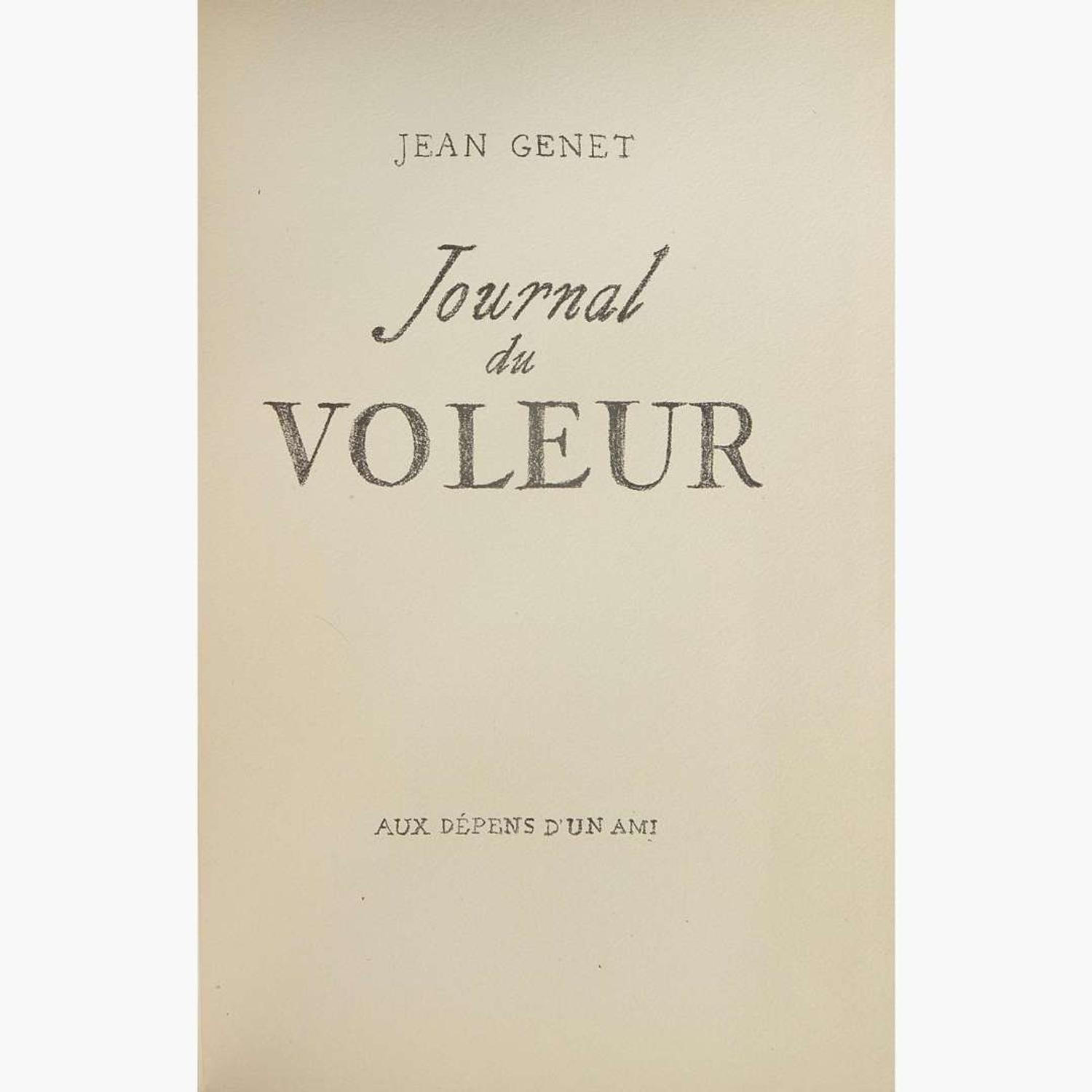 [Literature] Genet, Jean Group of 2 Titles: One Signed Limited Edition, and One Inscribed