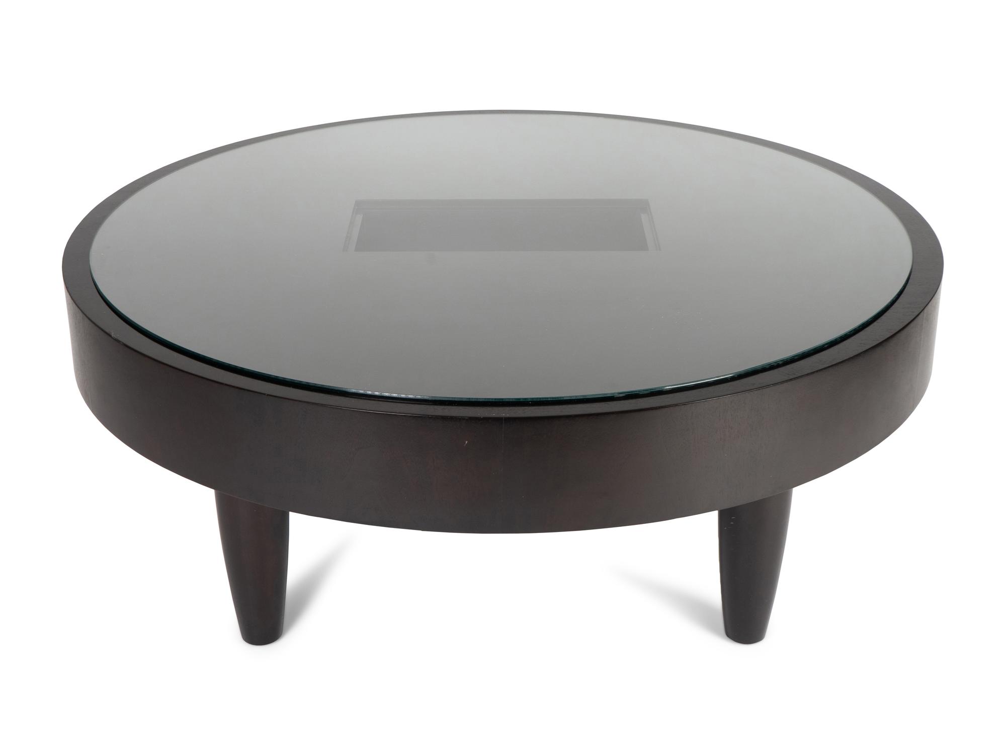 A Contemporary Round Low Coffee Table — 21ST CENTURY