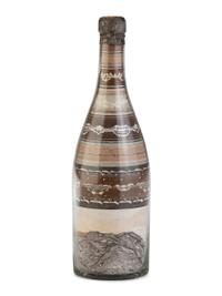 A French Sand Art Seascape Bottle