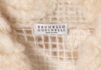 Brunello Cucinelli, Cream Open-Weave & Felted Jacket