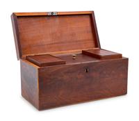 A Regency Mahogany Tea Caddy