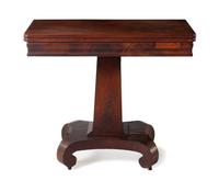 An American Empire Mahogany Game Table