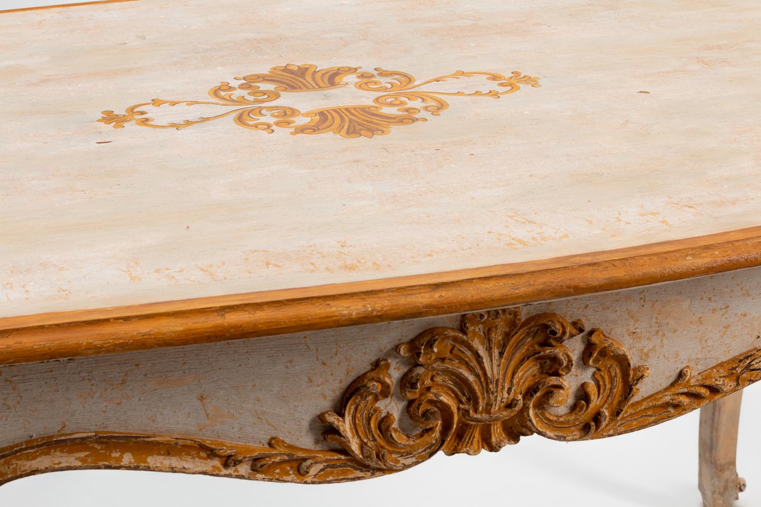 A Louis XV Style Painted Table