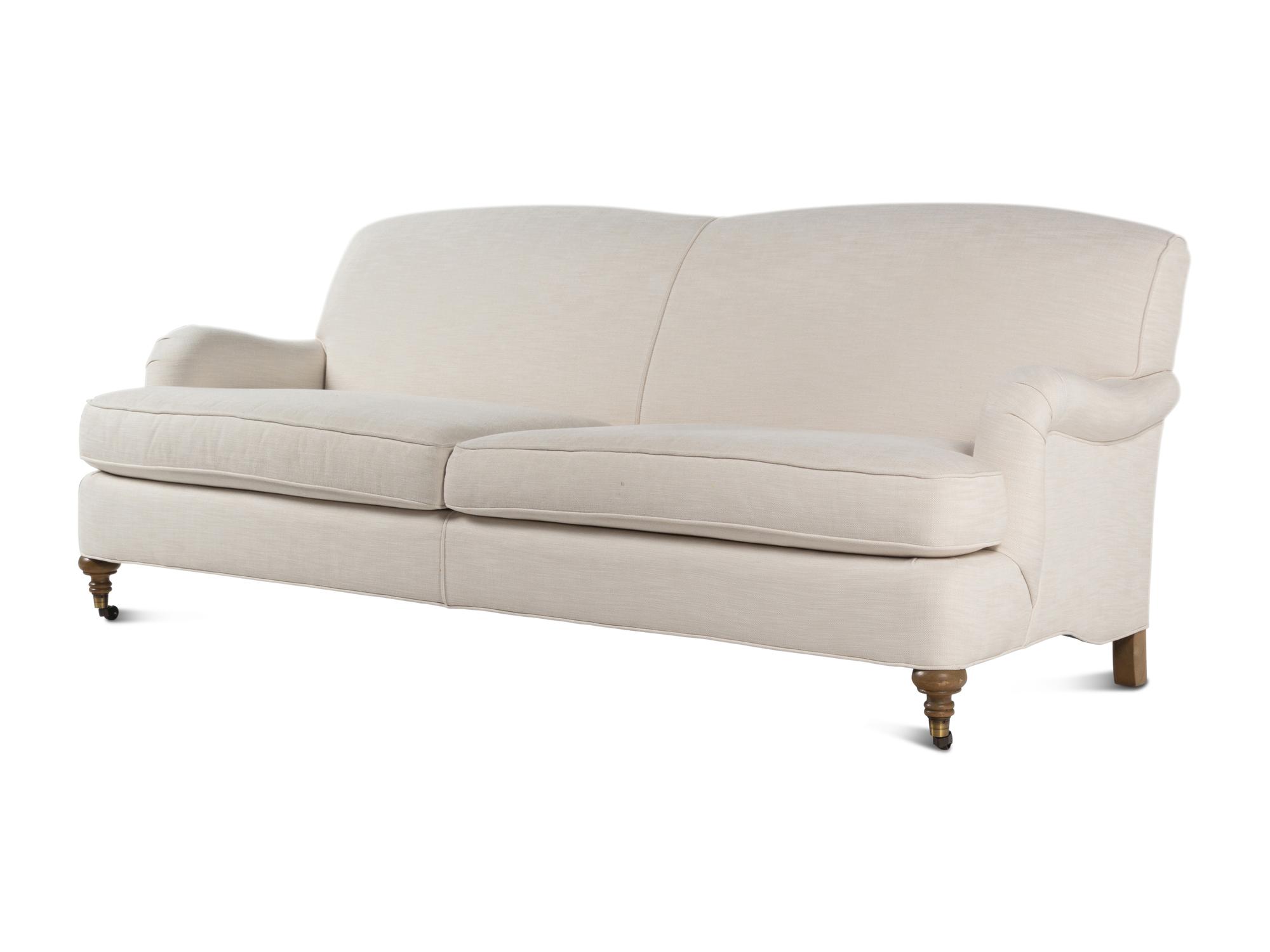 An Off-White Linen Upholstered "Bridgewater" Sofa