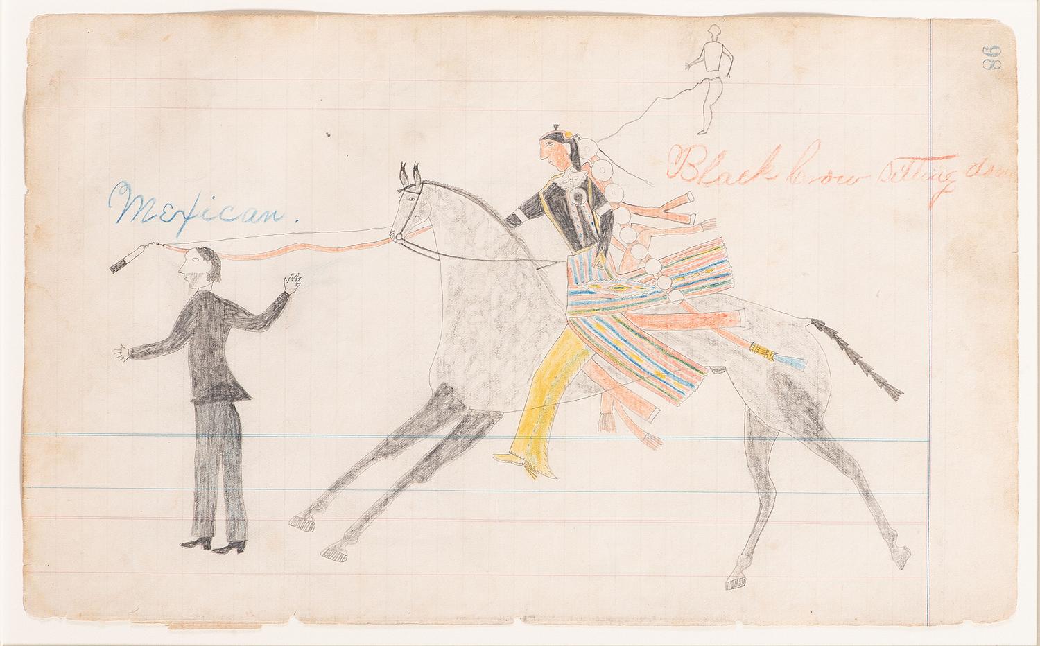 Arapaho Drawing from the Edwards Ledger Book