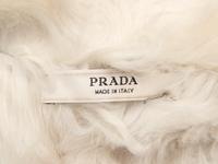 PRADA, BLACK SHEARLING COAT