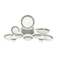 A Meissen Porcelain Green Vine Dinner Service