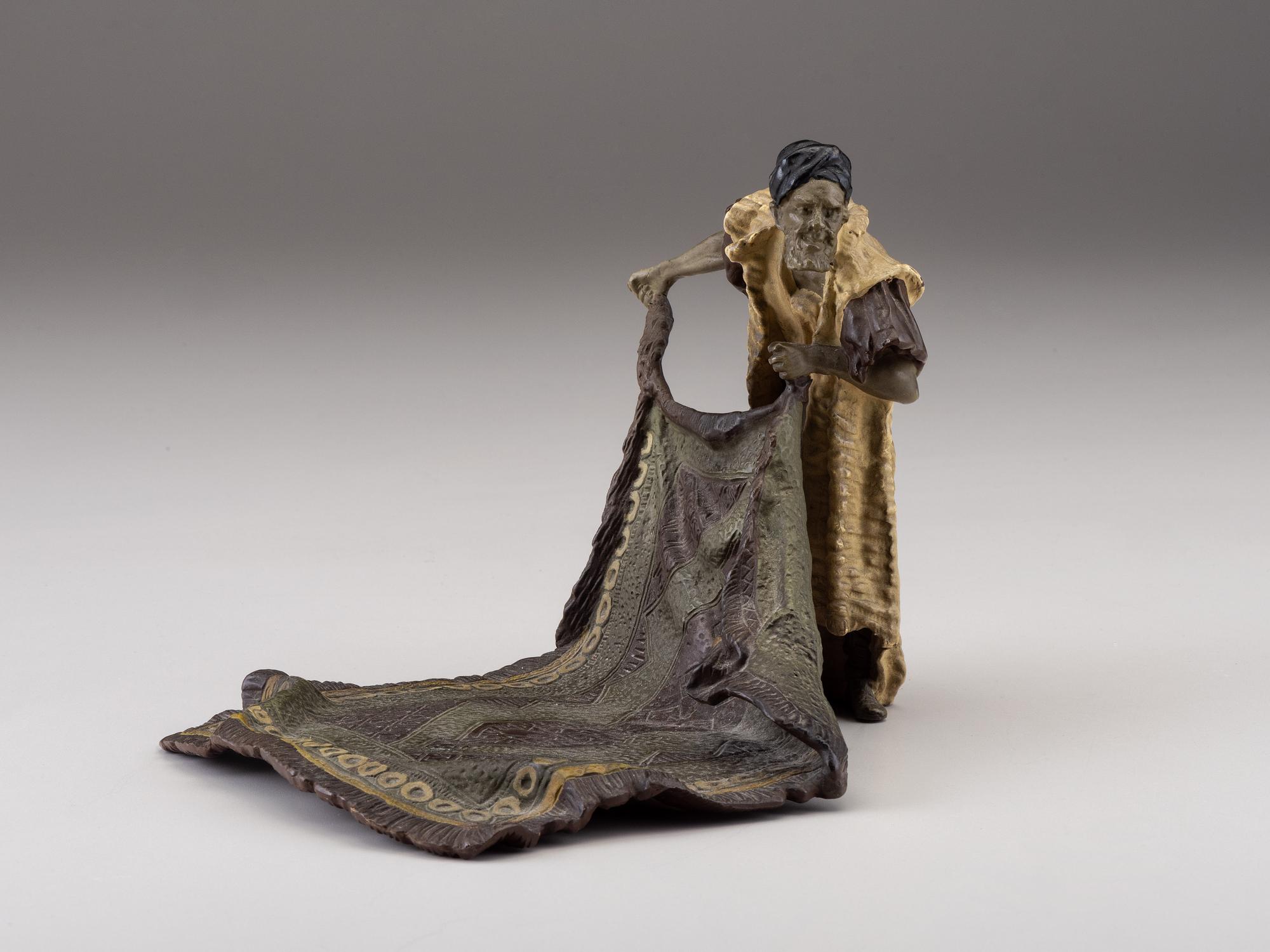 An Austrian Cold-Painted Bronze Figure of a Carpet Seller