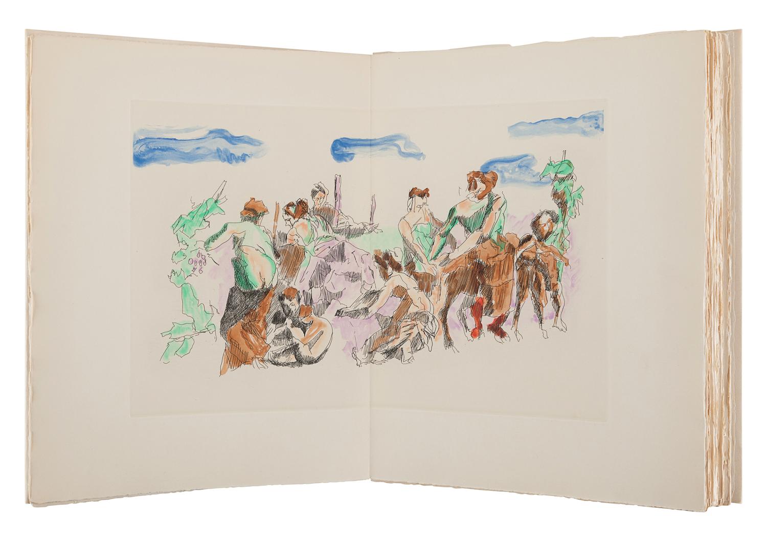 VILLON, Jacques (1875-1963), illustrator. -- HÉSIOD (fl. 700 B.C.). Les Travaux et les Jours . Paris: Tériade, 1962.