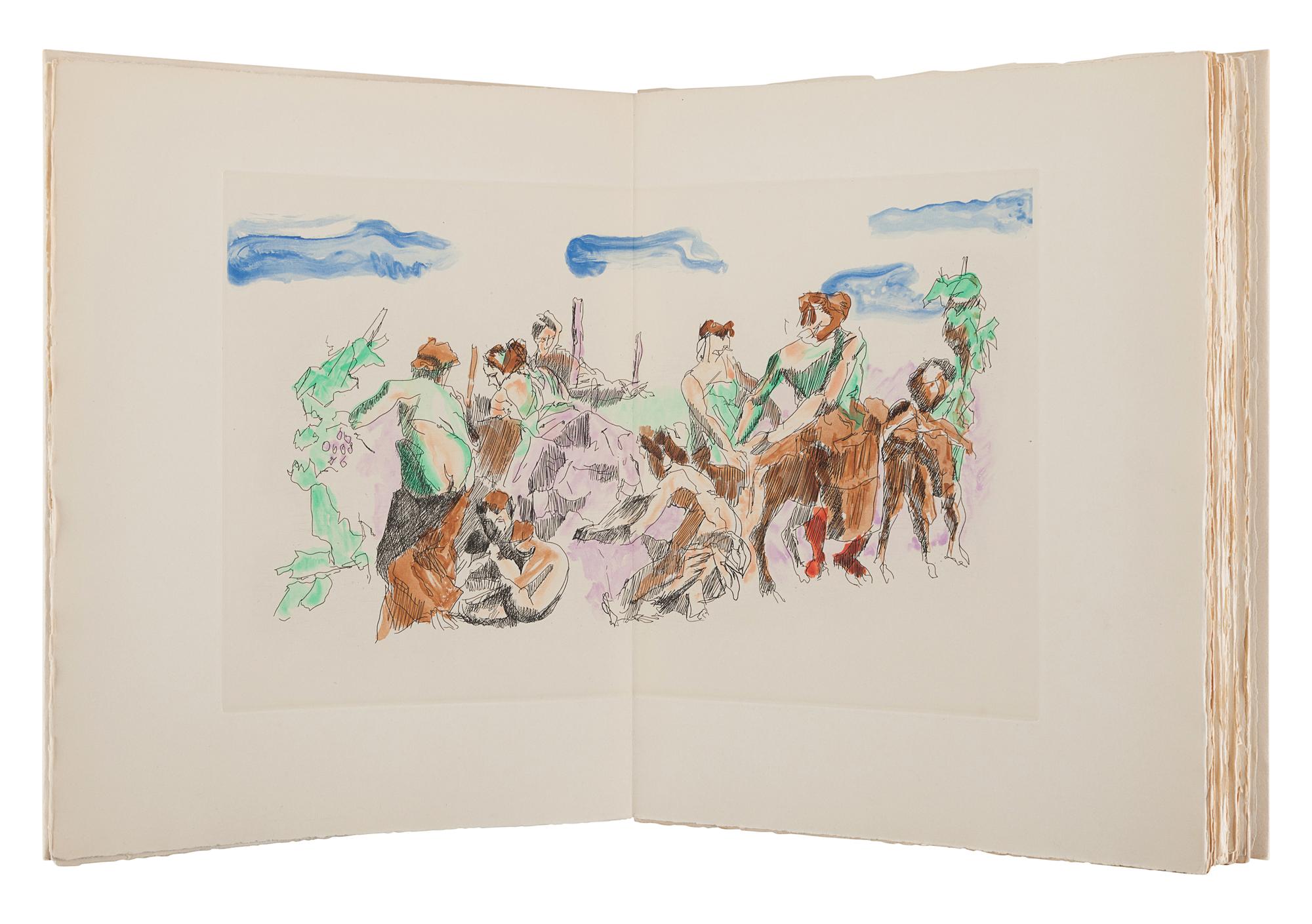 VILLON, Jacques (1875-1963), illustrator. -- HÉSIOD (fl. 700 B.C.). Les Travaux et les Jours . Paris: Tériade, 1962.