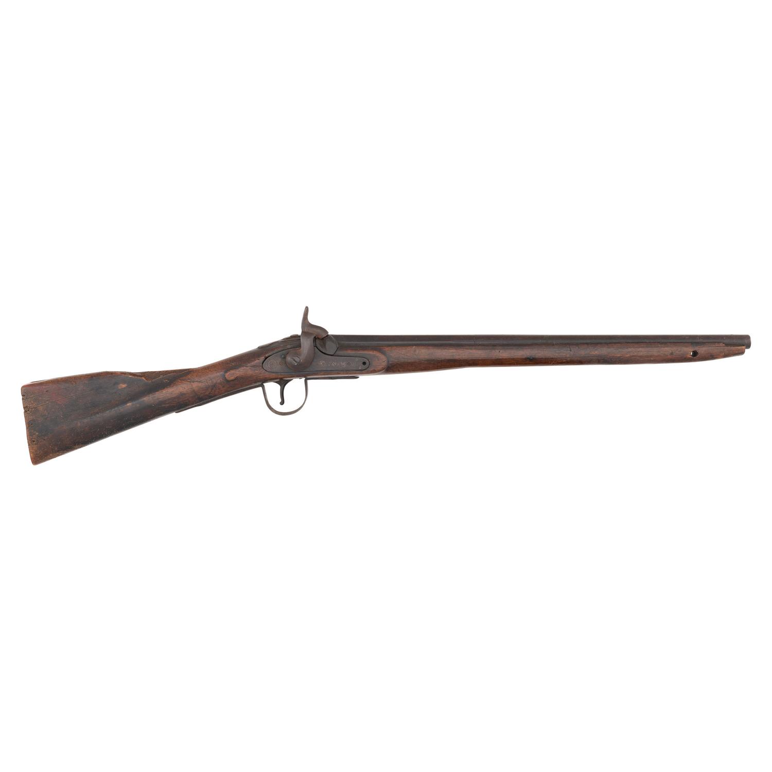 Shortened Percussion Northwest Trade Gun by Isaac Hollis & Sons