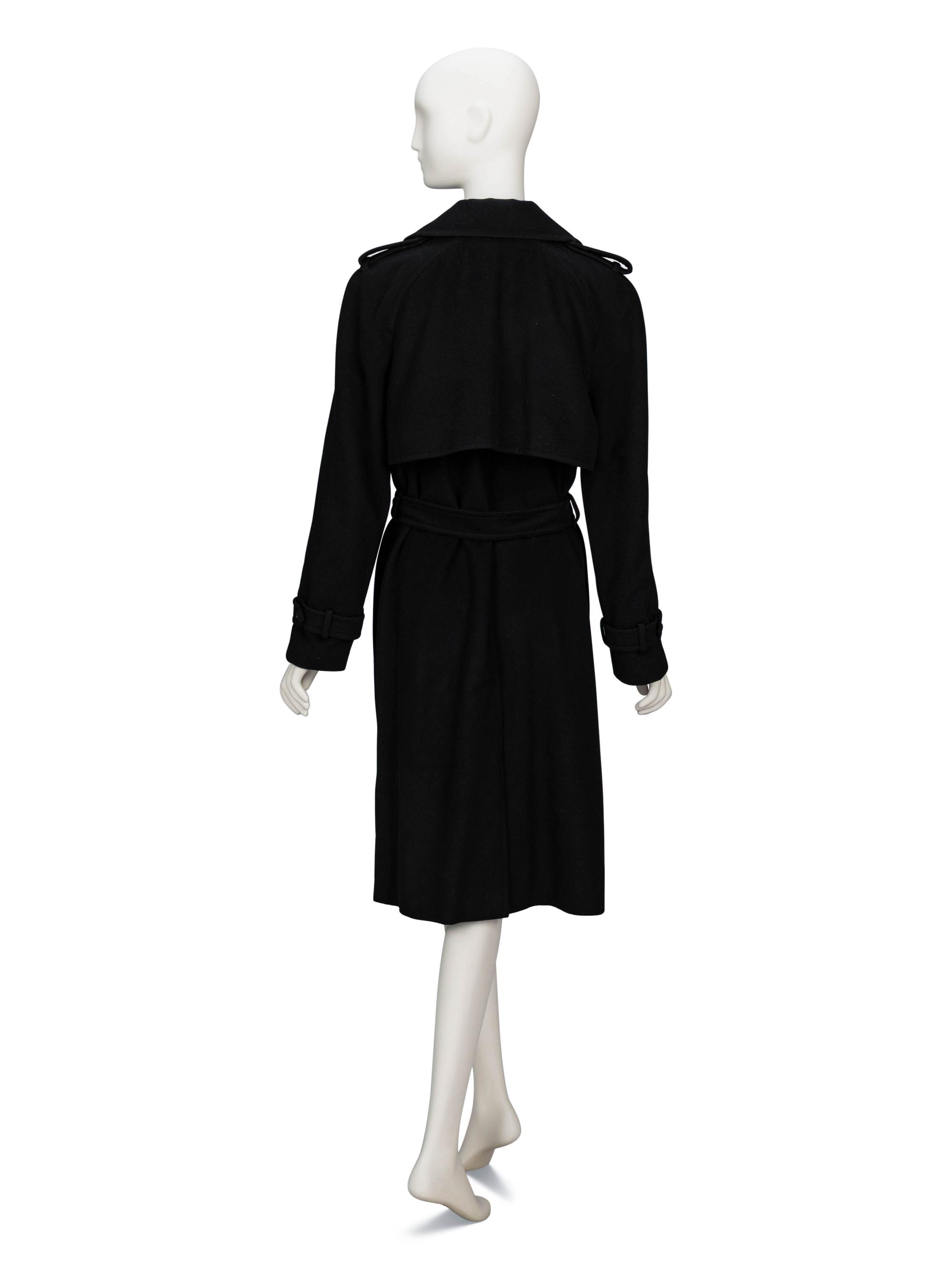 Chanel, Black Cashmere Trench Coat