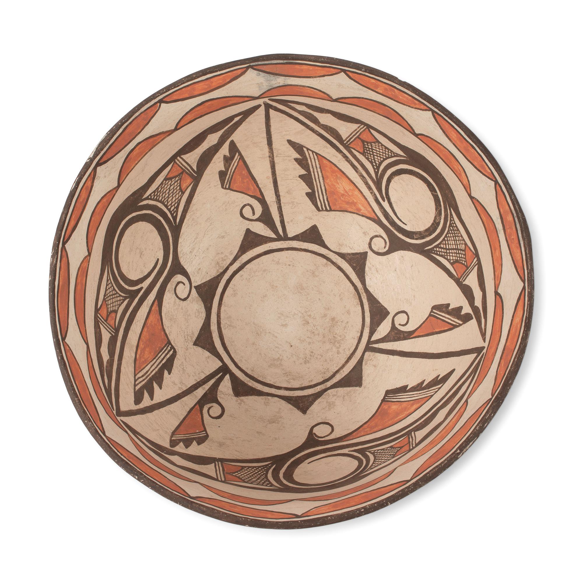 Polychrome Pottery Bowl