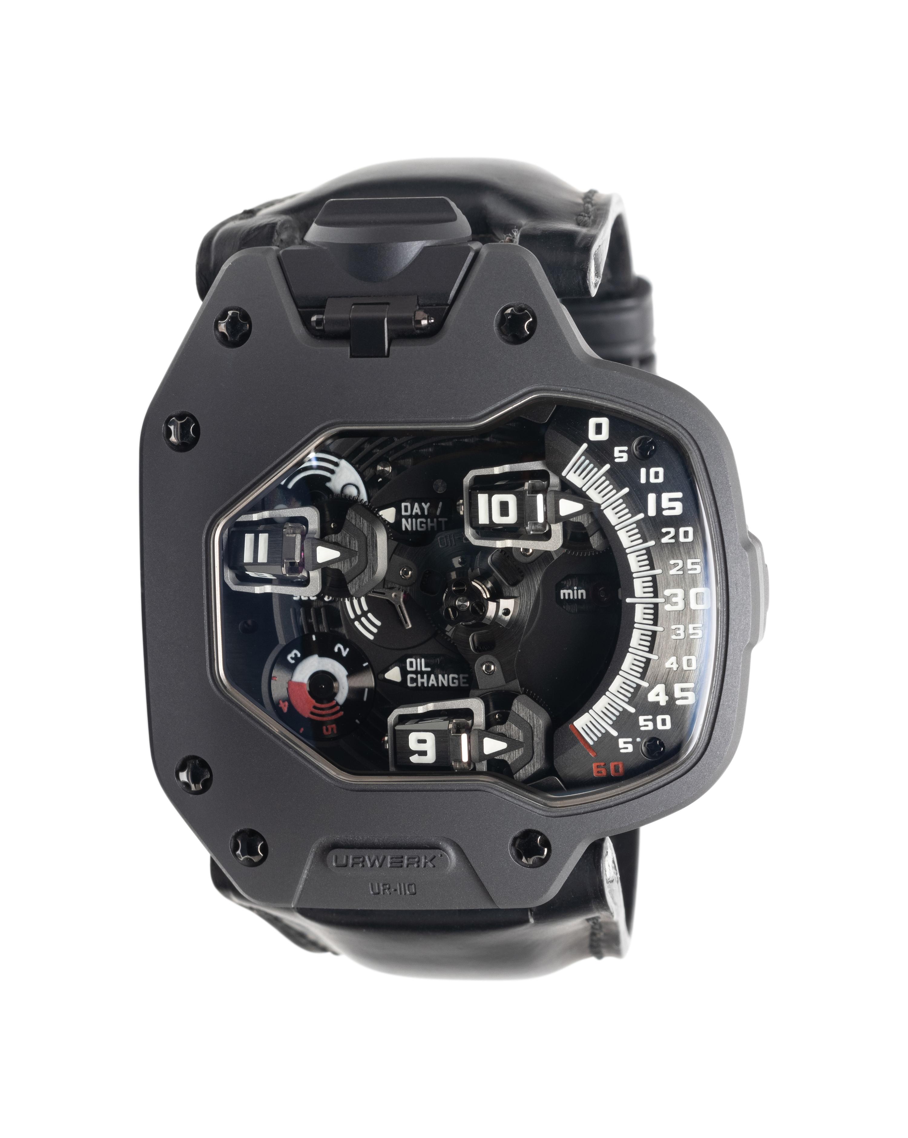 URWERK, REF. UR-110 TURBINE TITANIUM WATCH
