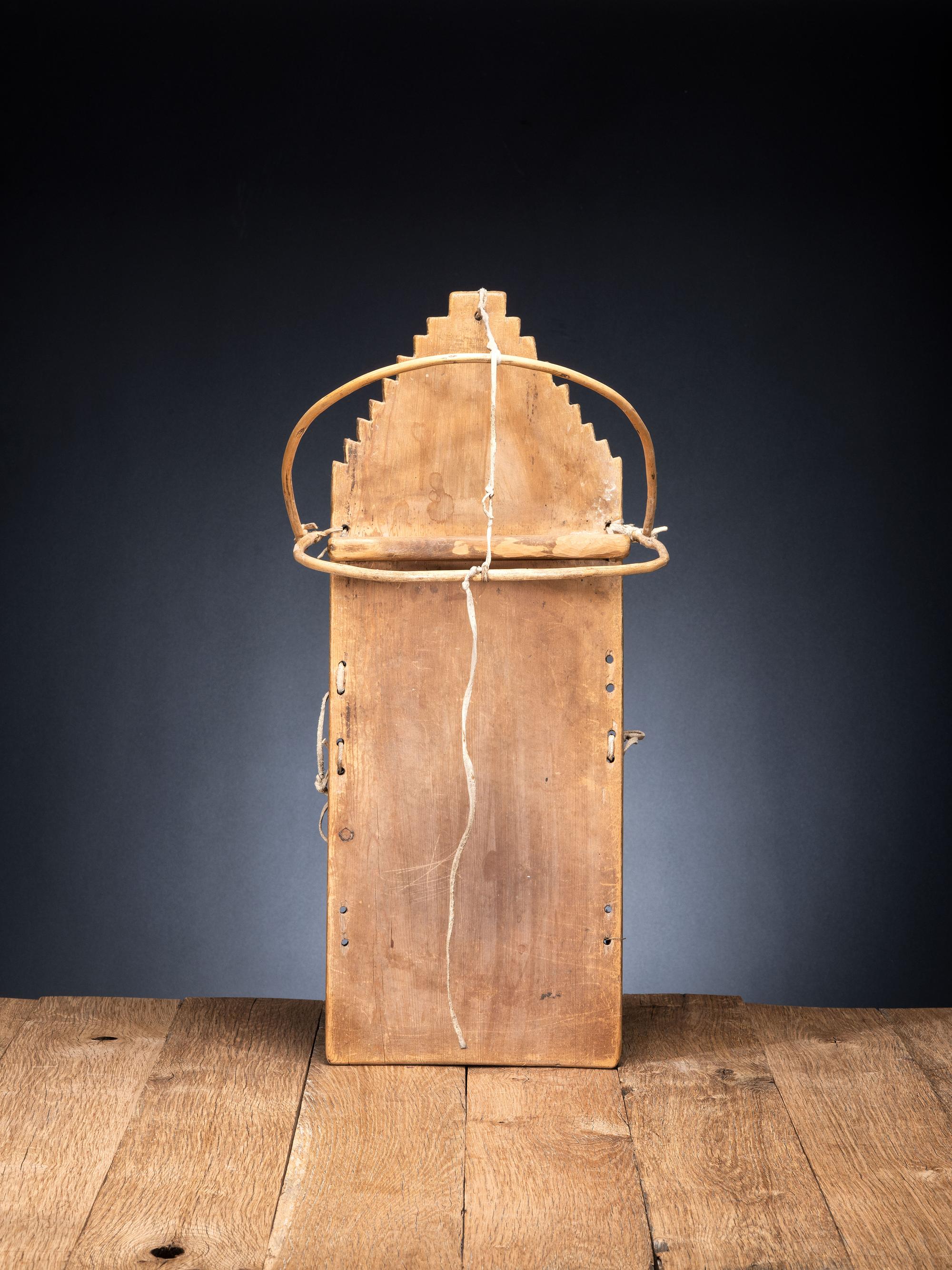Pueblo Child's Wood Cradleboard