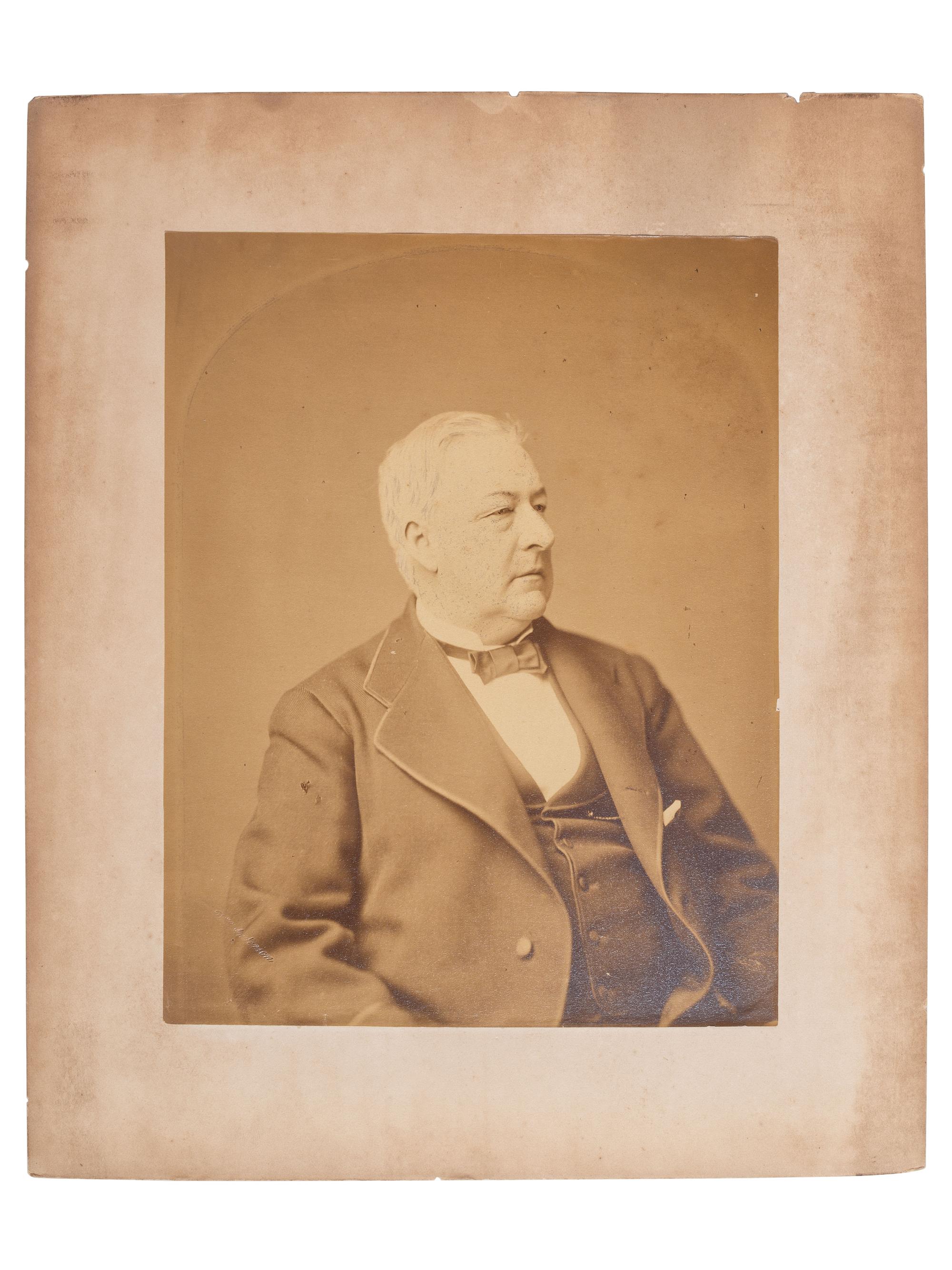 [EARLY PHOTOGRAPHY]. CORNELIUS, Robert, photographer. Sixth plate daguerreotype of an aged gentleman identified as William Jenkins. Philadelphia, ca 1843. [ With: ] Jenkins family photograph and documentation.