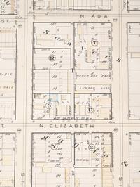 A group of 5 maps of Chicago streets, comprising: