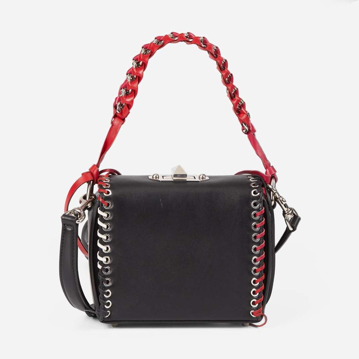 Alexander McQueen Calfskin Whipstitch Box Shoulder Bag Alexander McQueen