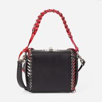 Alexander McQueen Calfskin Whipstitch Box Shoulder Bag Alexander McQueen