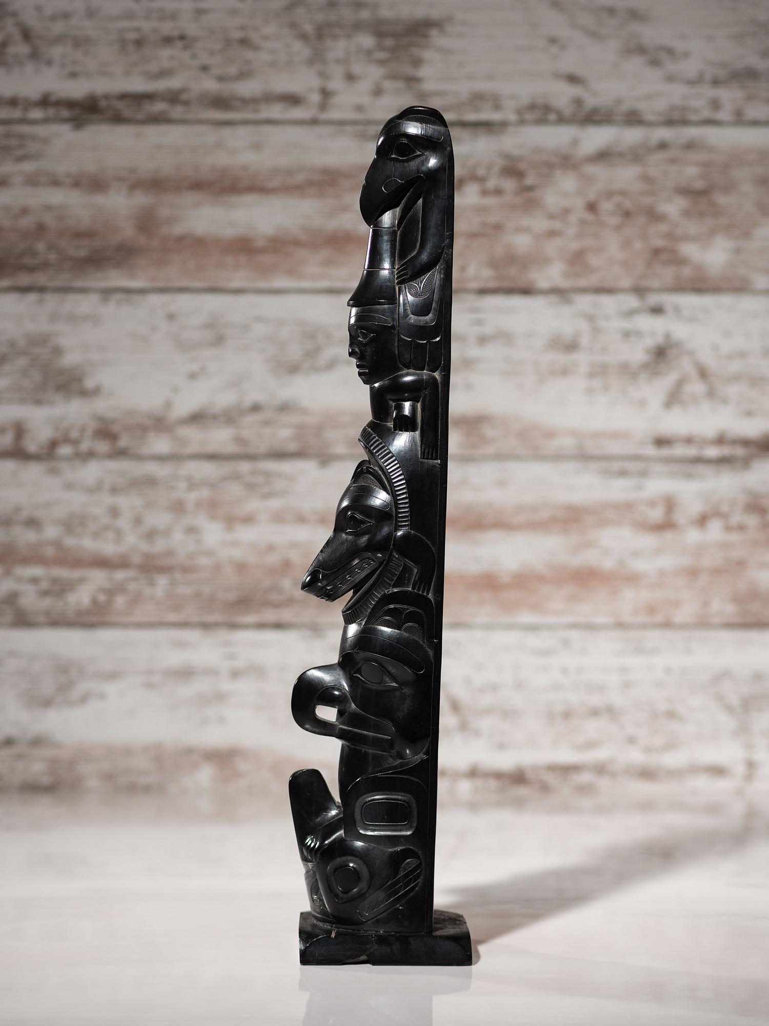 Haida Argillite Totem Pole