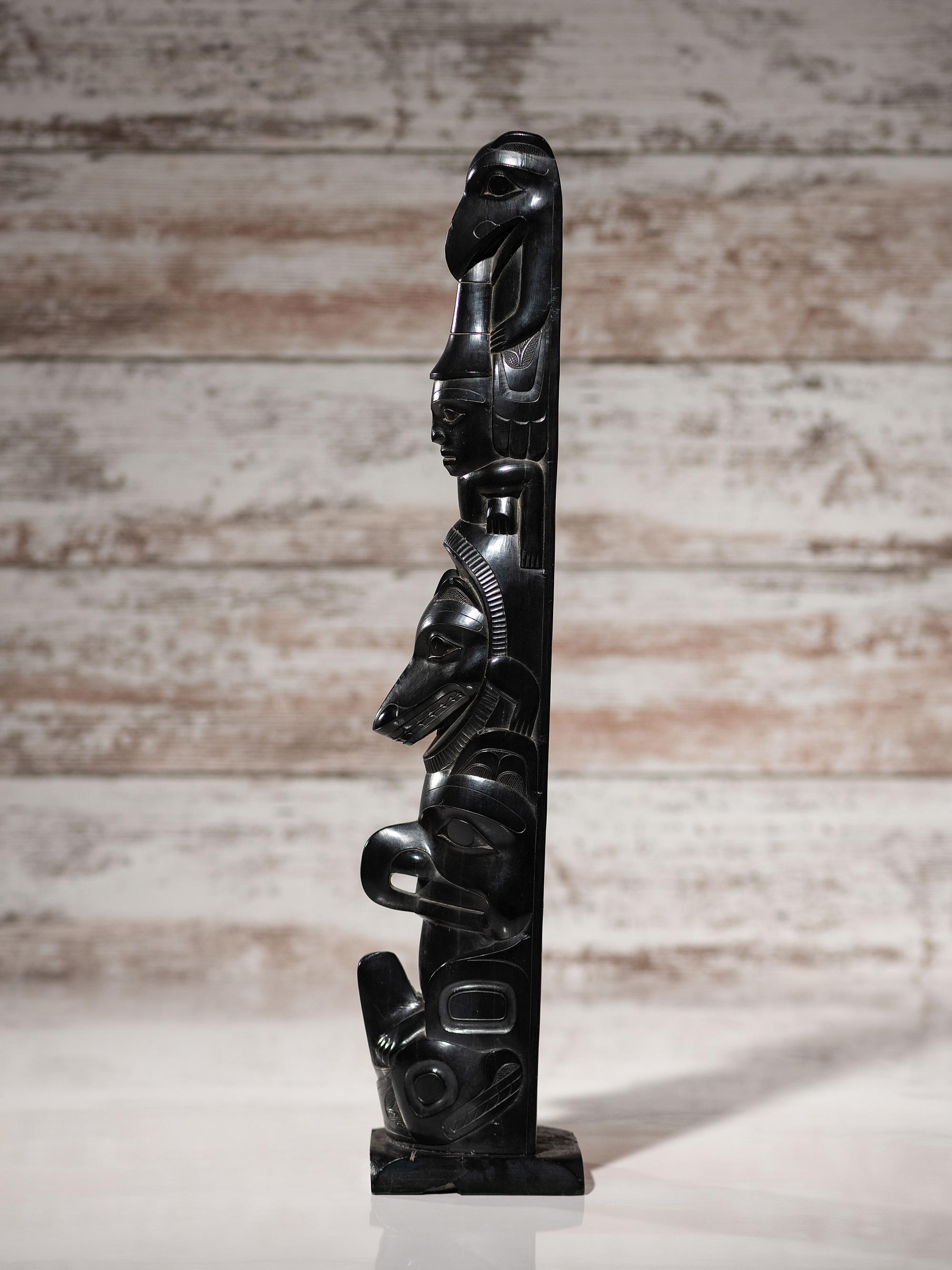 Haida Argillite Totem Pole