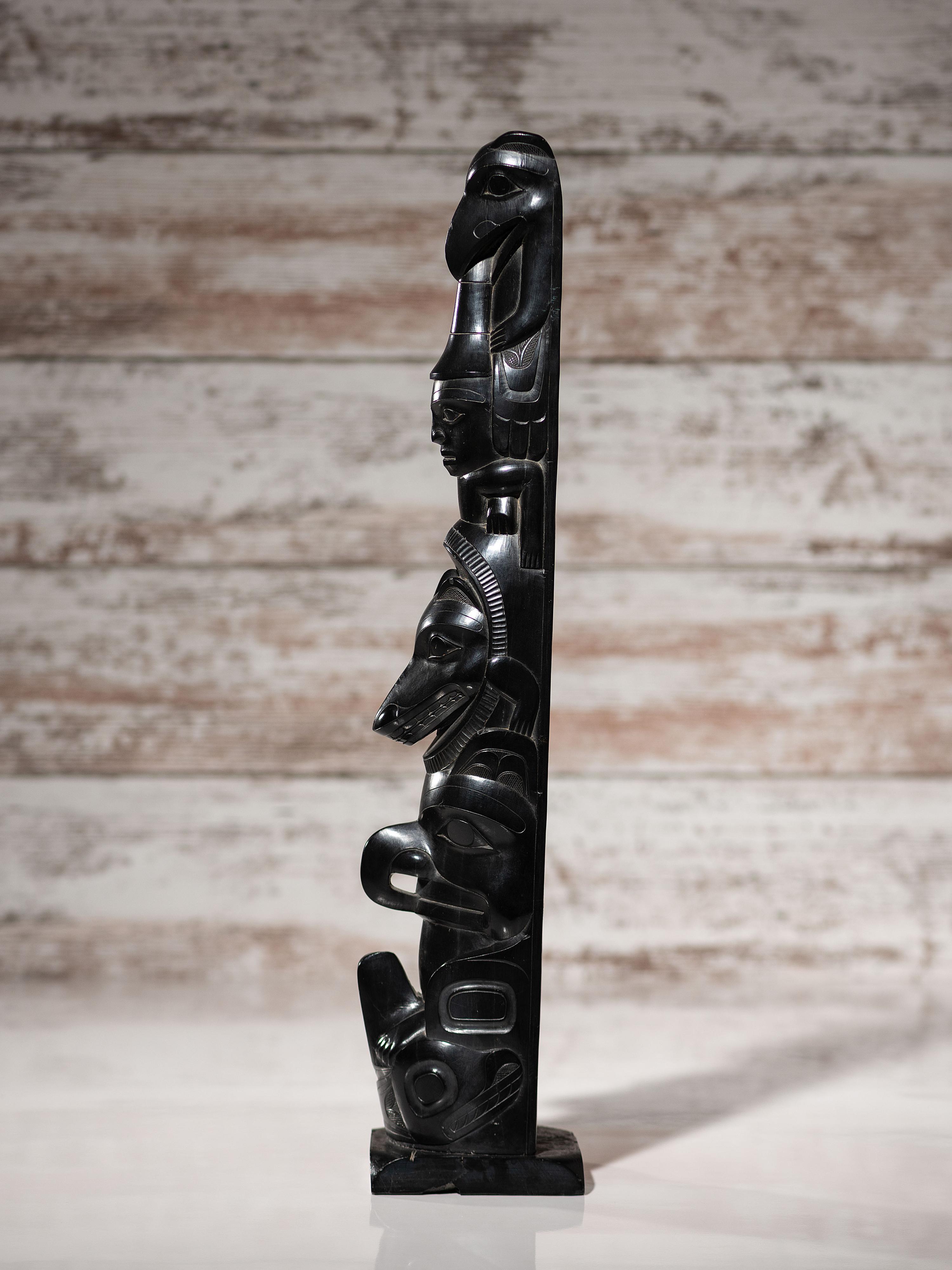 Haida Argillite Totem Pole