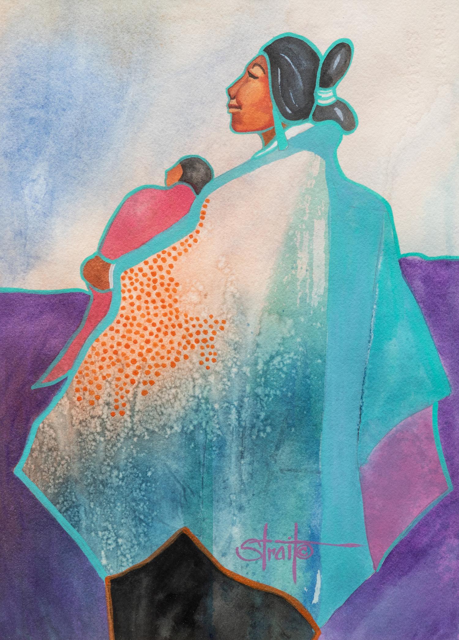 Navajo Woman with Child
