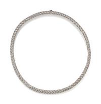 WHITE GOLD COLLAR NECKLACE