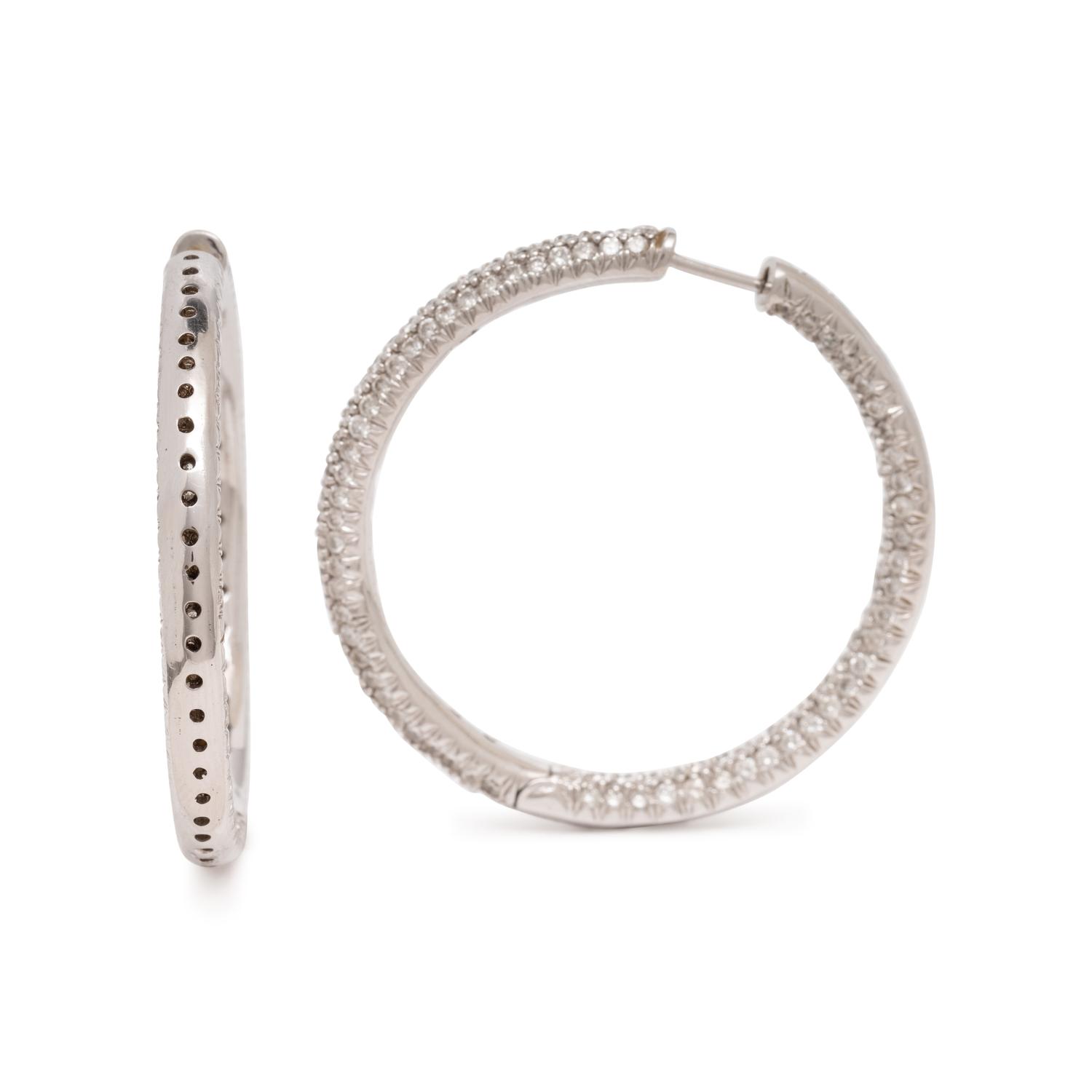 DIAMOND HOOP EARRINGS