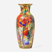 A Large Wedgwood Flame Fairyland Lustre Vase UK, circa 1920