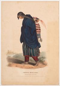 [McKENNEY & HALL]. A group of 6 large folio hand-colored lithographs of Chippewa and Ojibwe. 1836-1838.