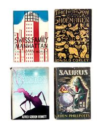 (SCIENCE FICTION, DUST JACKETS) 12 examples of 20th century Science Fiction dust jacket design.