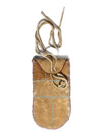 Plateau Beaded Hide Pouch