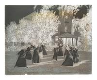 [EDUCATION]. 10 large format glass negatives featuring students at Wilberforce University.