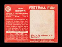 A 1958 Topps Jim Brown Rookie Football Card No. 62,
