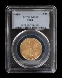 A United States 2004 Eagle $25 Gold Coin