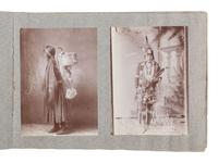 [NATIVE AMERICANS]. Album containing 25 photographs of Native American subjects from Indian Territory, incl. 2 images of Geronimo and works by Lenny & Sawyer and Will Soule.
