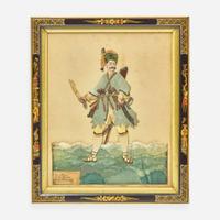 A set of six English dressed portraits of Eastern European military officers early 20th century