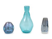 Three Paperweight Vases