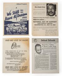 [KING, Martin Luther, Jr. (1929-1968)]. A group of pamphlets, flyers, and other ephemera related to the SCLC and King.