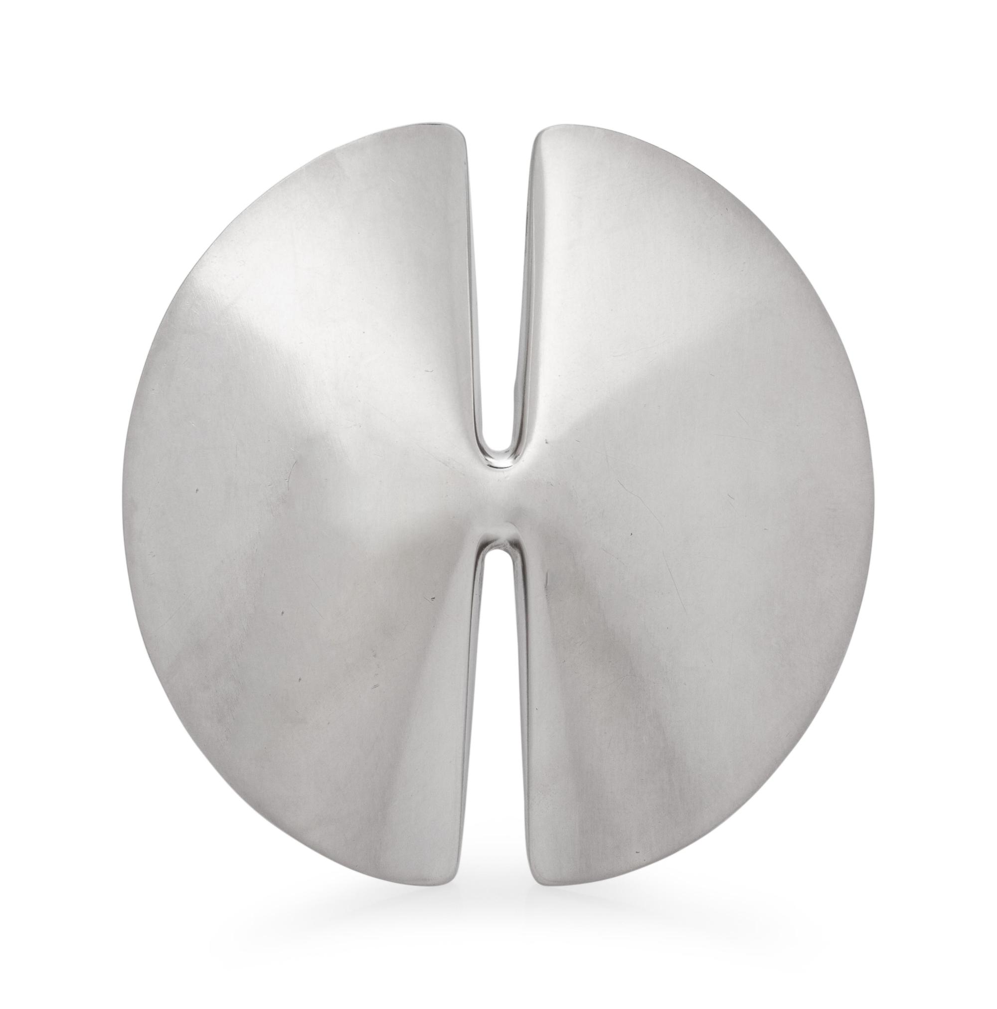 A Modernist Sterling Silver Brooch, Nanna Ditzel for Georg Jensen,