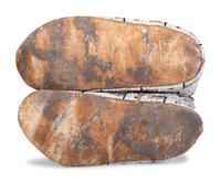 Sioux Beaded Hide Moccasins, with American Flags