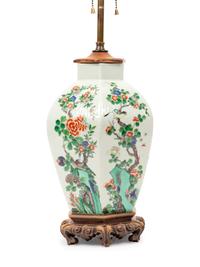 A Chinese Famille Verte Porcelain Jar