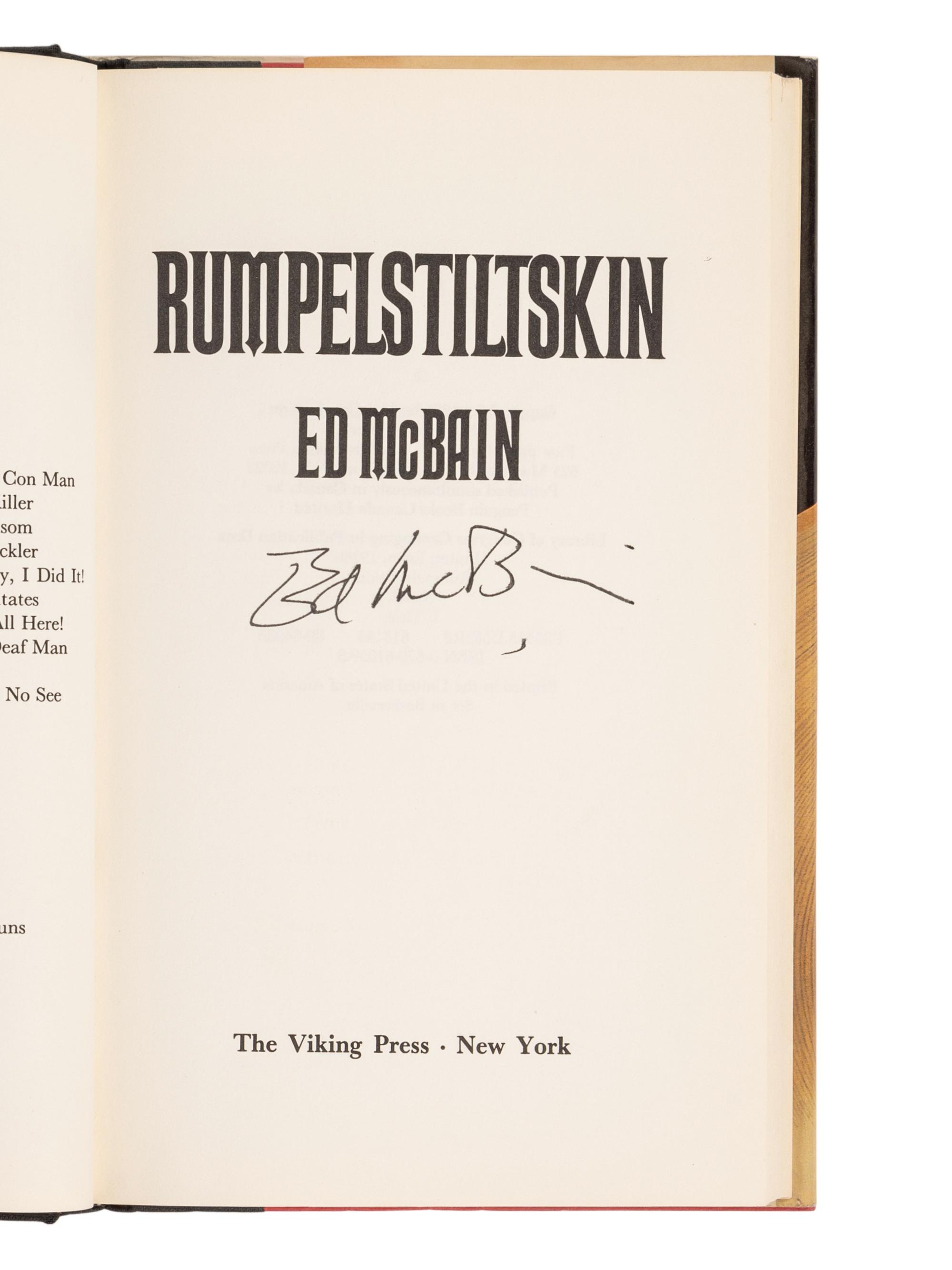 HUNTER, Evan (“Ed McBain”) (1926-2005). A group of 16 works by Hunter, MOST FIRST EDITIONS, MANY SIGNED OR INSCRIBED, comprising: