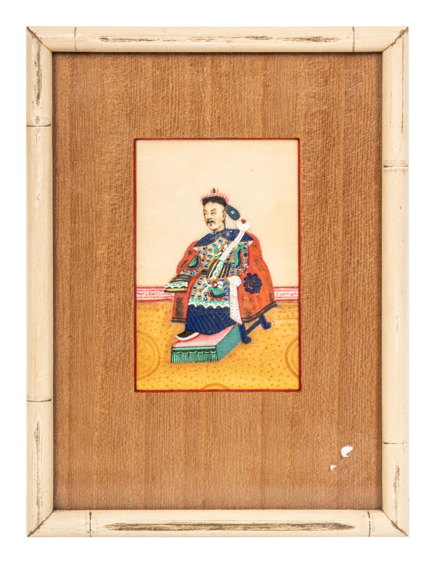 Nine Chinese Export Pith Paintings