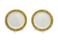 A Pair of Spode Creamware Plates